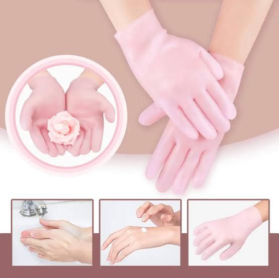 100% Pure Silicone Moisturizing Hand Gloves Exfoliating And Preventing Dryness Hand Care Elastic Glove